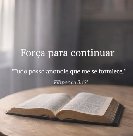 força para continuar