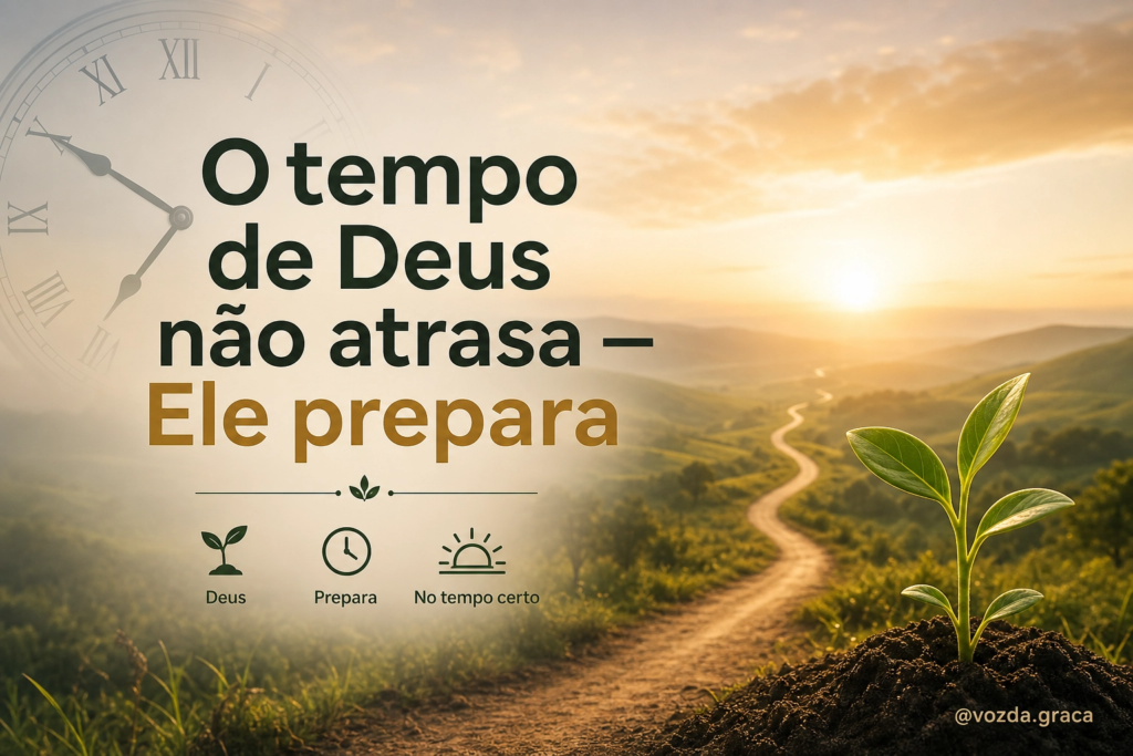 o tempo de deus não atrasa