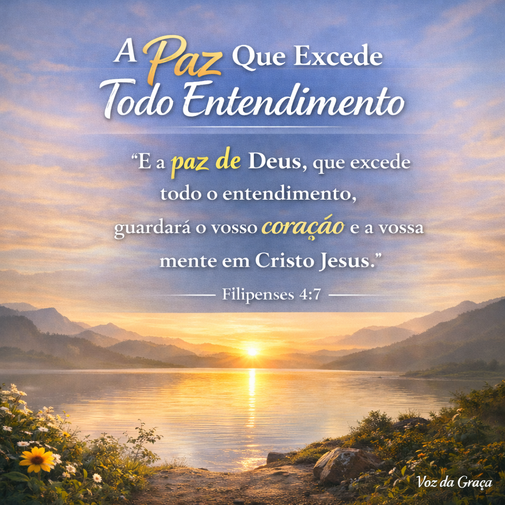 a paz que excede entendimento