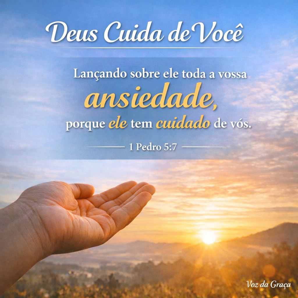 deus cuida de você