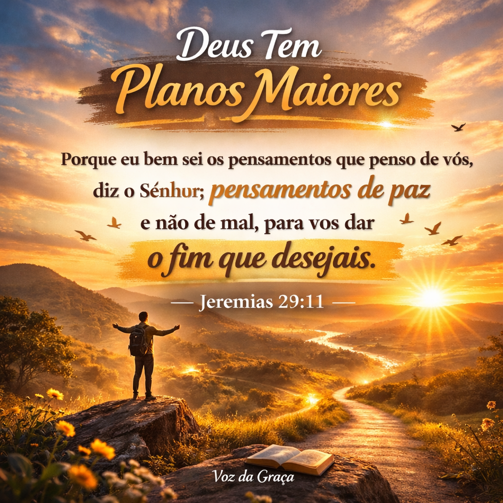 deus tem planos maiores para você