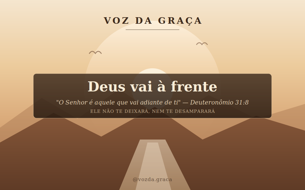 Deus vai a frente