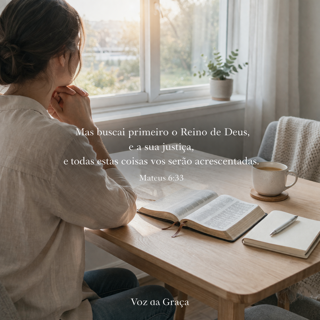 Coloque Deus em primeiro lugar