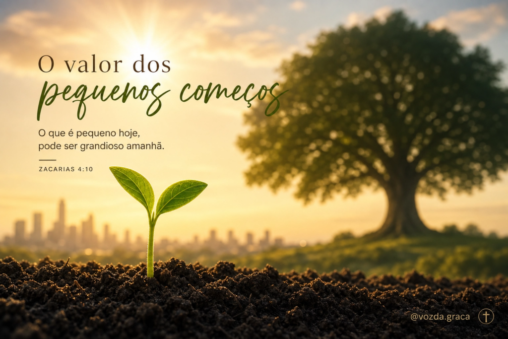 o Valor dos pequenos começos