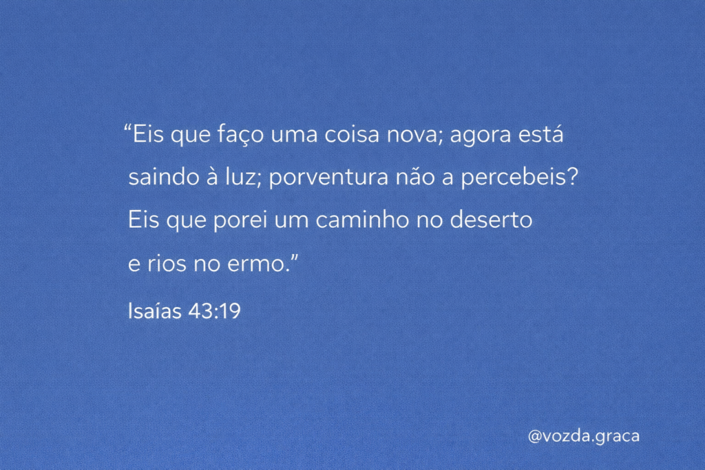 Quando Deus Começa Algo Novo