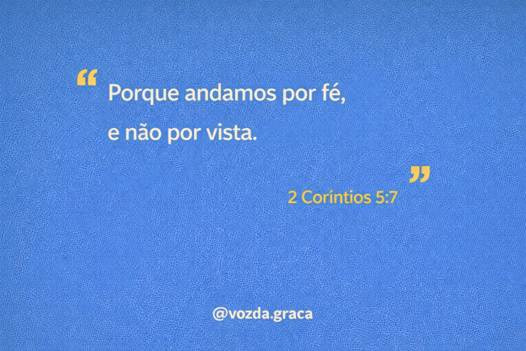 Vivendo pela fé não pelas circunstâncias