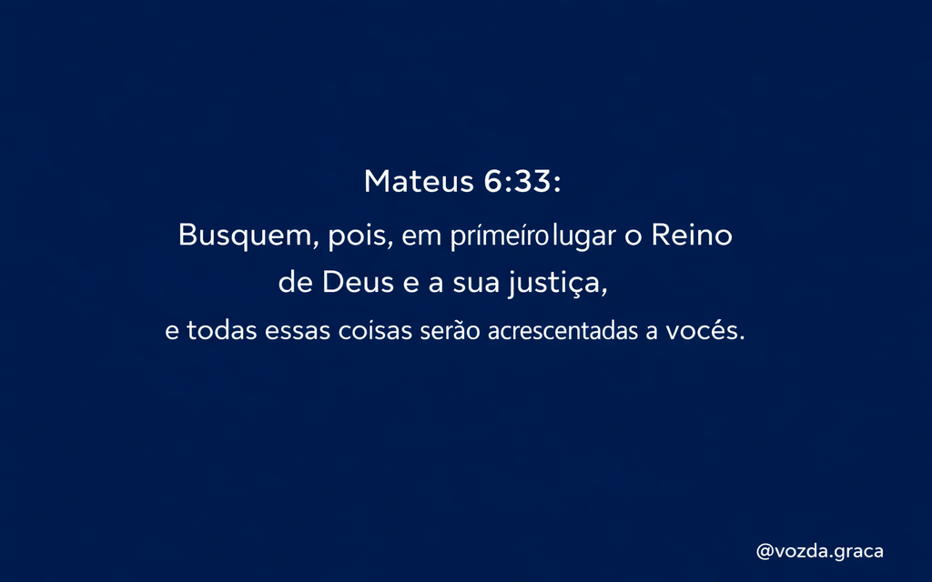 Buscar Primeiro o Reino