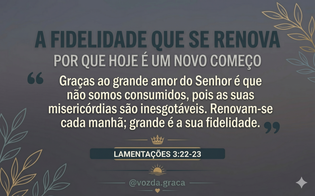 A Fidelidade que se renova