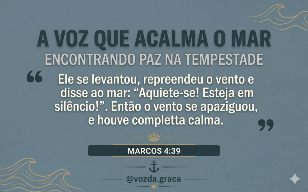 A voz que acalma o mar