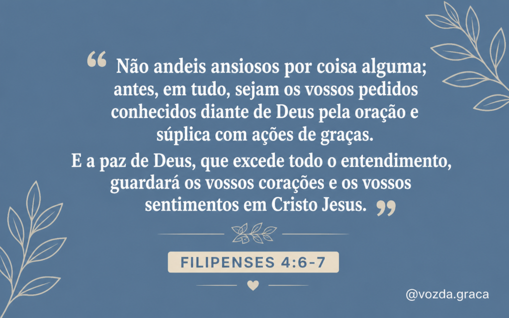 Ansiedade não domina quem confia em Deus