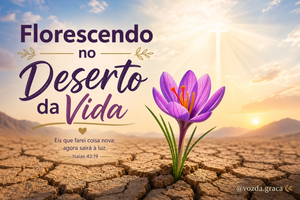 Florescendo no deserto da vida