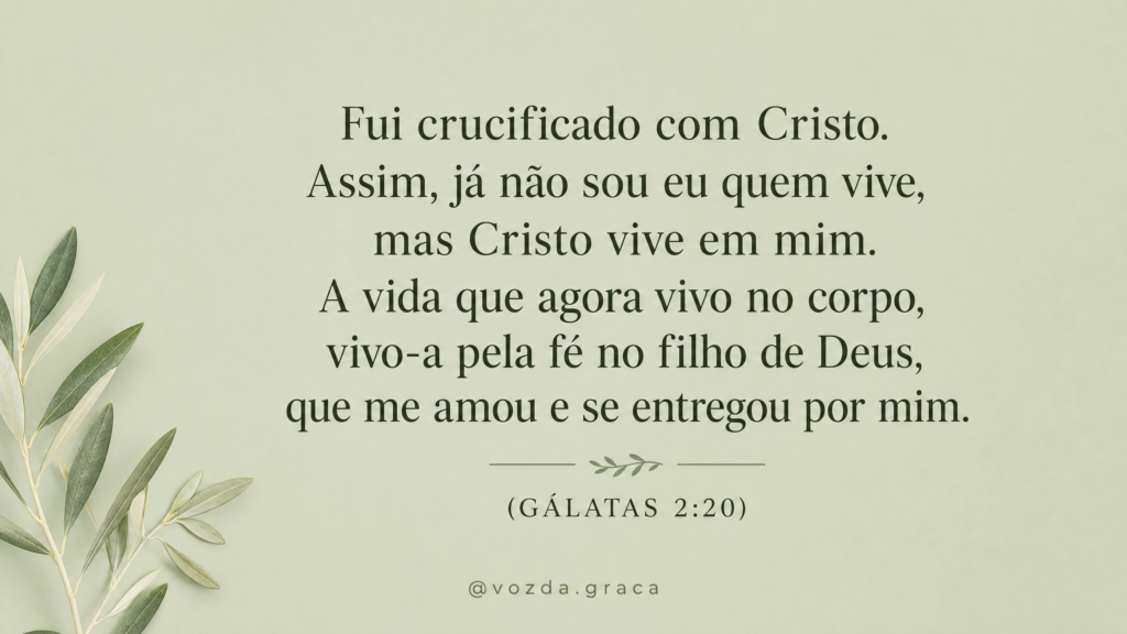 Não eu mas Cristo em mim