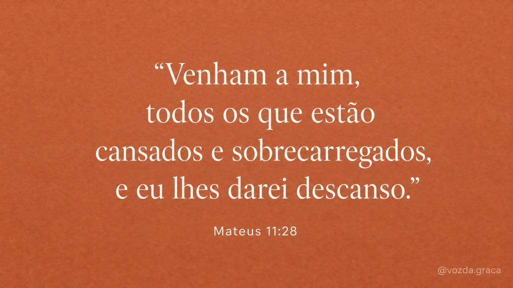 Convite de Jesus para Quem Carrega Demais