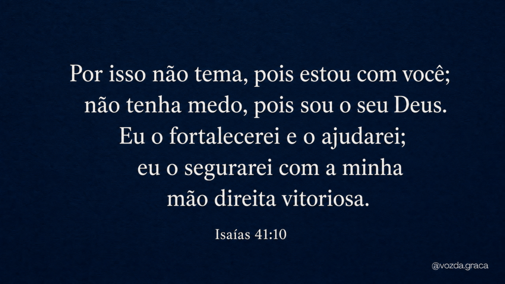Não Tema Deus Está com Você